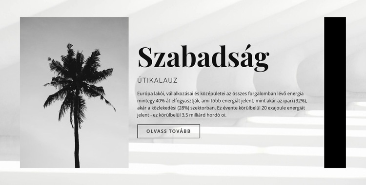 Az ingyenes utazás Weboldal sablon