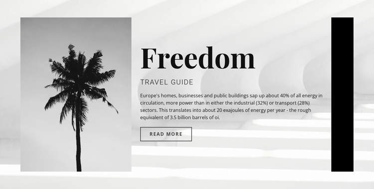 Your free travel One Page Template