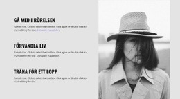 Gå Med I Rörelsen - Mall För Webbdesign