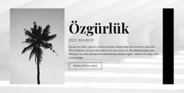 Ücretsiz Seyahatiniz Için Duyarlı HTML