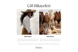 Çöl Hikayeleri CSS Şablonu