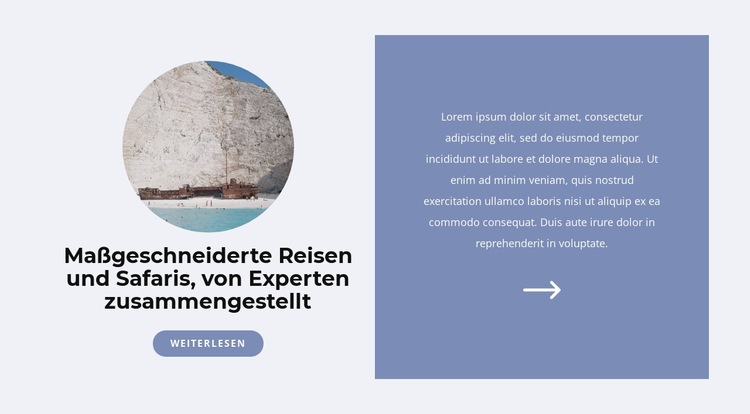 Reisen während einer Pandemie Website-Modell