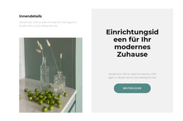 Wir Schaffen Ein Trauminterieur – HTML-Website-Layout