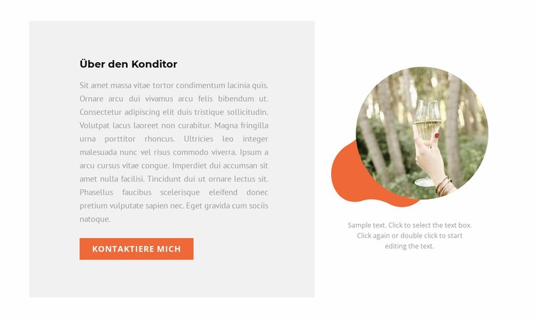 Unser Koch Website-Modell