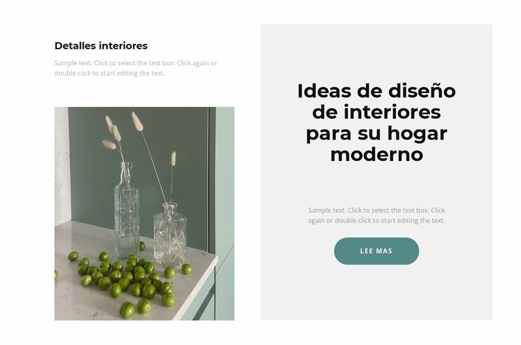 Creamos un interior de ensueño Diseño de páginas web