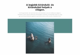 A Természet Hihetetlen Csodái - HTML Oldalsablon