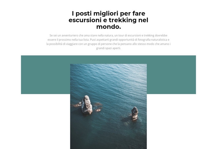 Incredibili meraviglie della natura Mockup del sito web