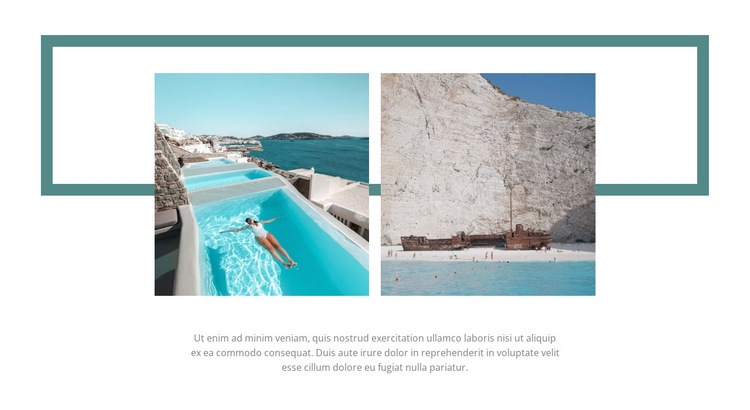 Galerij met cote d'azur Website mockup