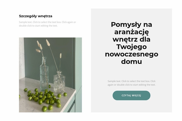 Tworzymy wymarzone wnętrze Szablon HTML5