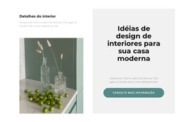 Nós Criamos Um Interior De Sonho - Layout Do Site HTML