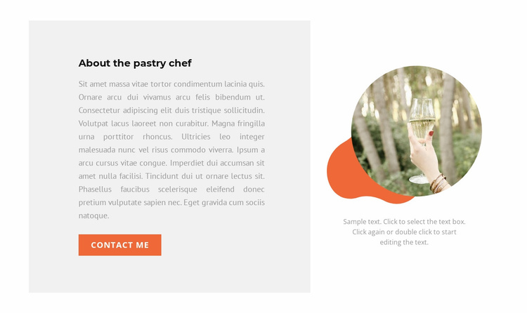 Our chef Landing Page