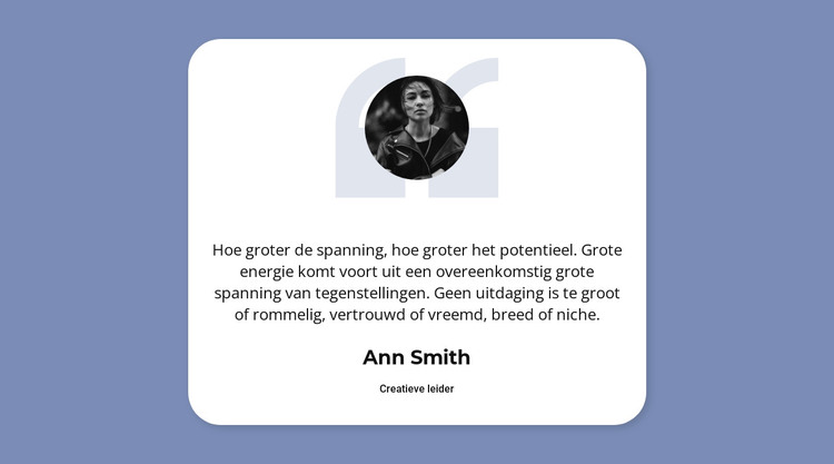 Bedankt voor je feedback HTML-sjabloon