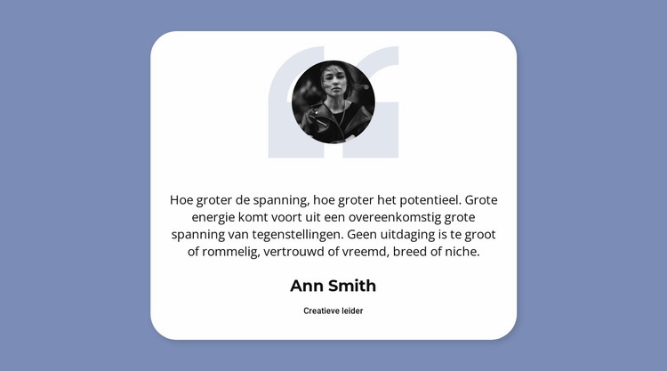 Bedankt voor je feedback Website Builder-sjablonen