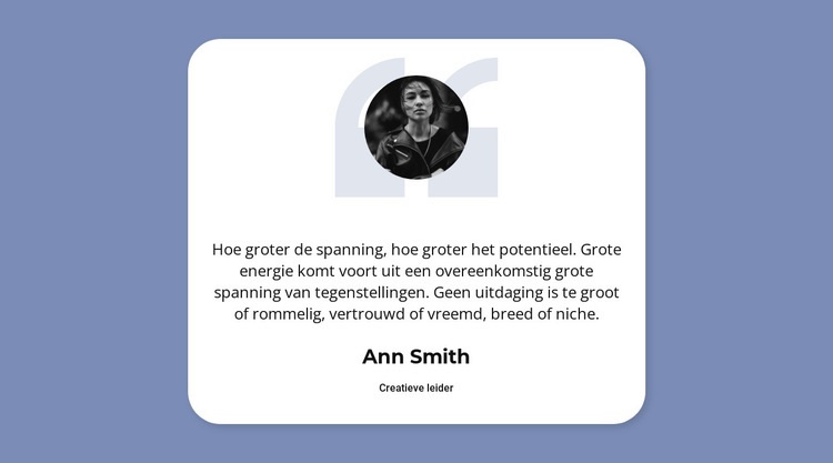 Bedankt voor je feedback Website ontwerp