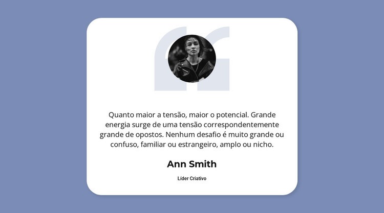 Obrigado pelo seu feedback Maquete do site