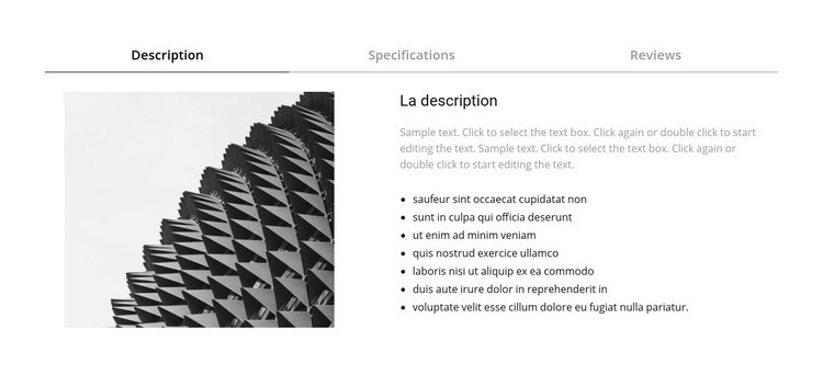 Solutions architecturales Maquette de site Web