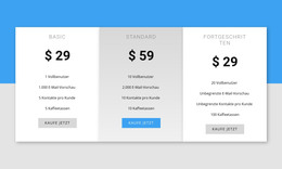 CSS-Vorlage Für Unsere Preise