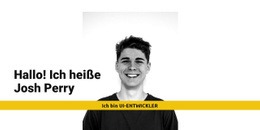 Premium-HTML5-Vorlage Für Ich Bin Josh Perry