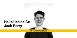 Kostenlose Online-Vorlage Für Ich Bin Josh Perry