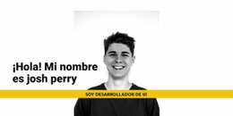 Plantilla En Línea Gratuita Para Soy Josh Perry