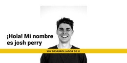 Soy Josh Perry - Plantilla Premium De Joomla