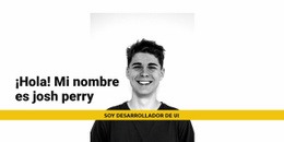 Funcionalidad De Diseño De Tema Para Soy Josh Perry