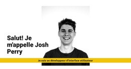 Créez Votre Propre Site Web Pour Je Suis Josh Perry