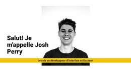 Je Suis Josh Perry - Modèle Joomla Premium