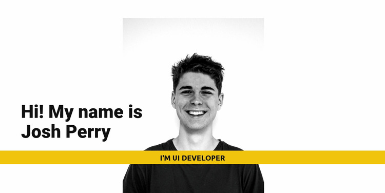 I'm Josh Perry Html Website Builder