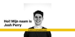 Ik Ben Josh Perry - Premium-Elementensjabloon