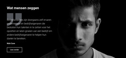 Wat Klanten Zeggen - HTML-Paginasjabloon