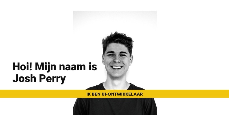 Ik ben Josh Perry Website Builder-sjablonen