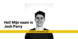 Ik Ben Josh Perry - Aanpasbaar Professioneel Ontwerp