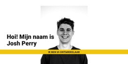 Thema-Indelingsfunctionaliteit Voor Ik Ben Josh Perry