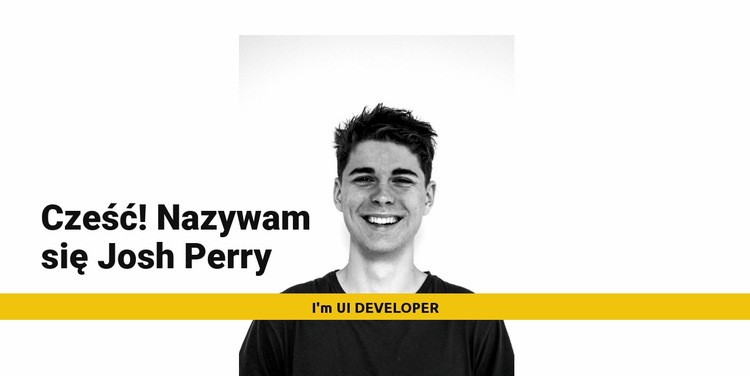 Jestem Josh Perry Kreator witryn internetowych HTML