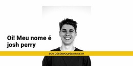 Eu Sou O Josh Perry - HTML Website Maker