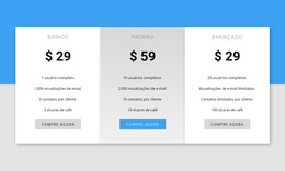 Nossos Preços - Download De Modelo HTML