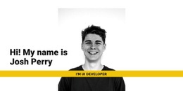 Jag Heter Josh Perry - HTML Website Maker