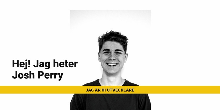 Jag heter Josh Perry CSS -mall