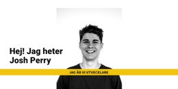 Temalayoutfunktion För Jag Heter Josh Perry