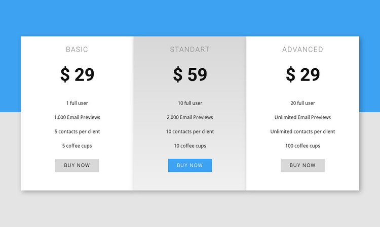 Our pricing Web Design