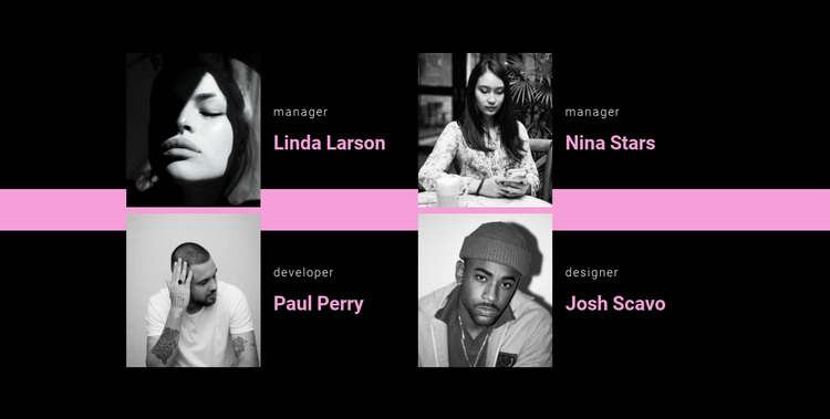 Our diverse team Web Design
