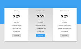 Our Pricing - Exclusive WordPress Theme