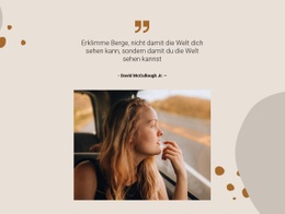 Das Mädchen, Das Reist - HTML Web Page Builder