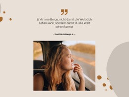 Das Mädchen, Das Reist - Responsives Website-Design