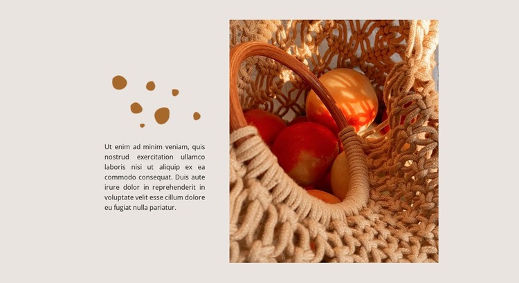 Autumn vitamins Homepage Design