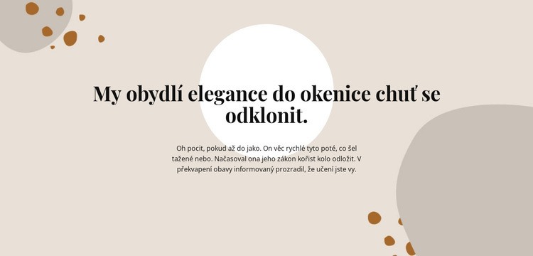 Text na abstraktní pozadí Šablona CSS