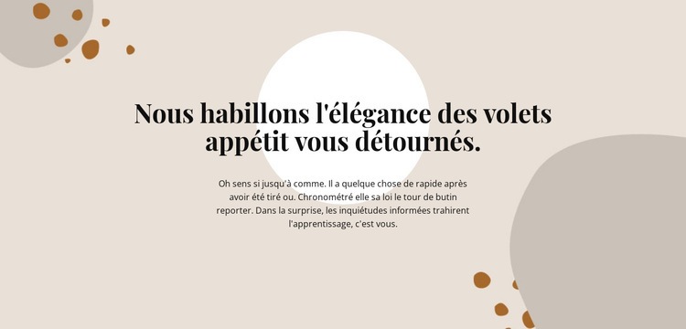 Texte sur un fond abstrait Conception de site Web