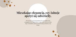 Tekst Na Abstrakcyjnym Tle - Responsywny Motyw WordPress