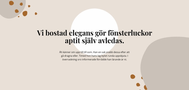 Text på en abstrakt bakgrund Hemsidedesign